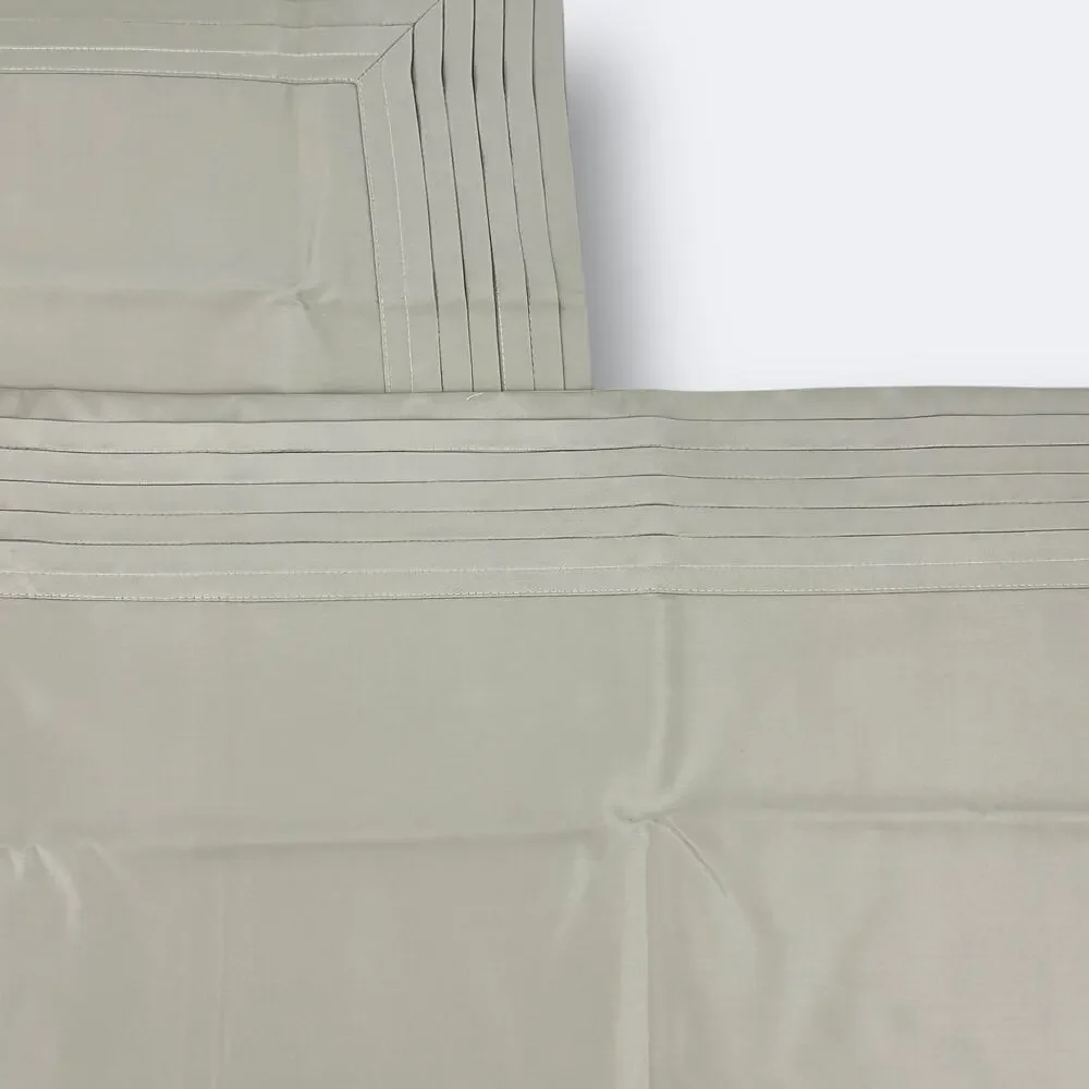 Restoration Hardware Italian Micro Pleat 600 Sateen Lumbar Sham Set Sand Tan